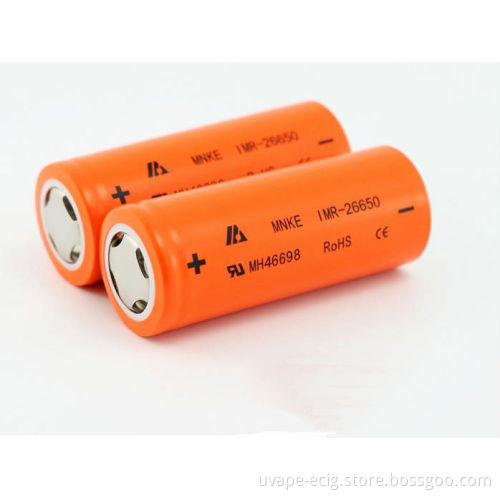 High Drain 3.7V Rechargeable Mnke 26650 4000mAh Battery with Flat Top